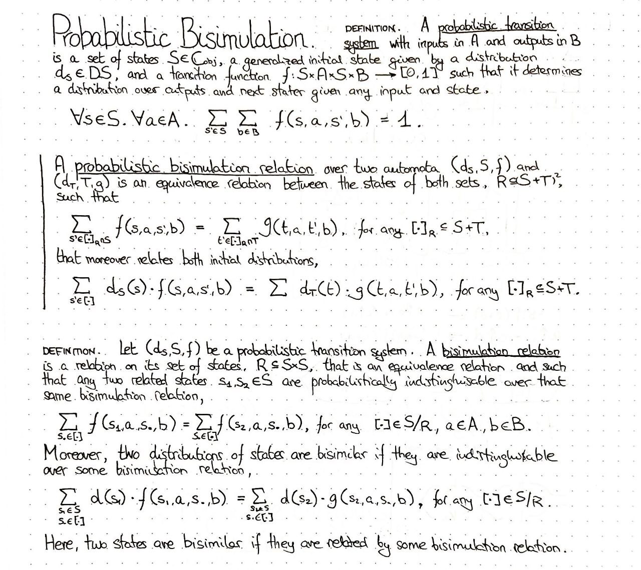 probabilistic-bisimulation