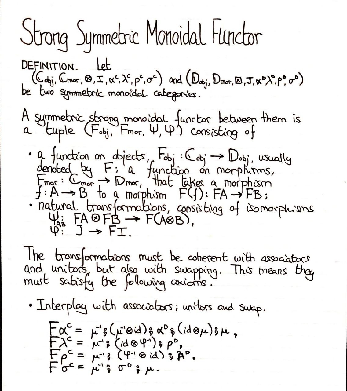 strong-symmetric-monoidal-functor