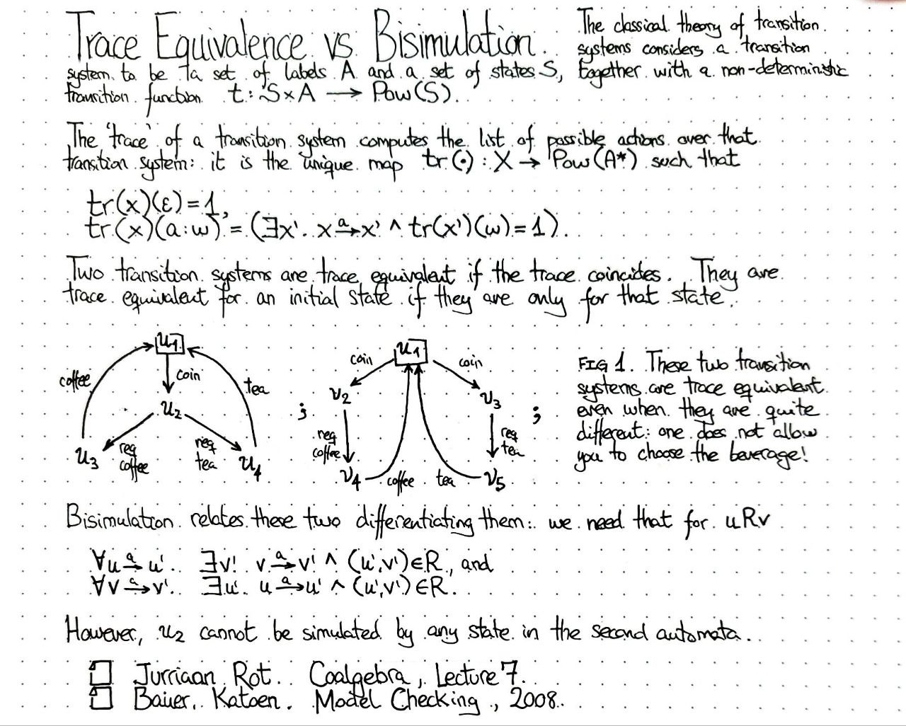 trace-equivalence-versus-bisimulation