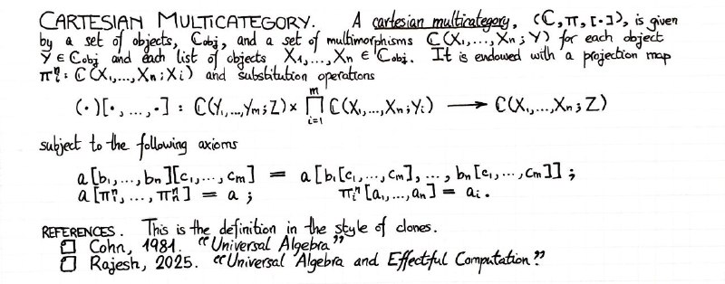 cartesian-multicategory