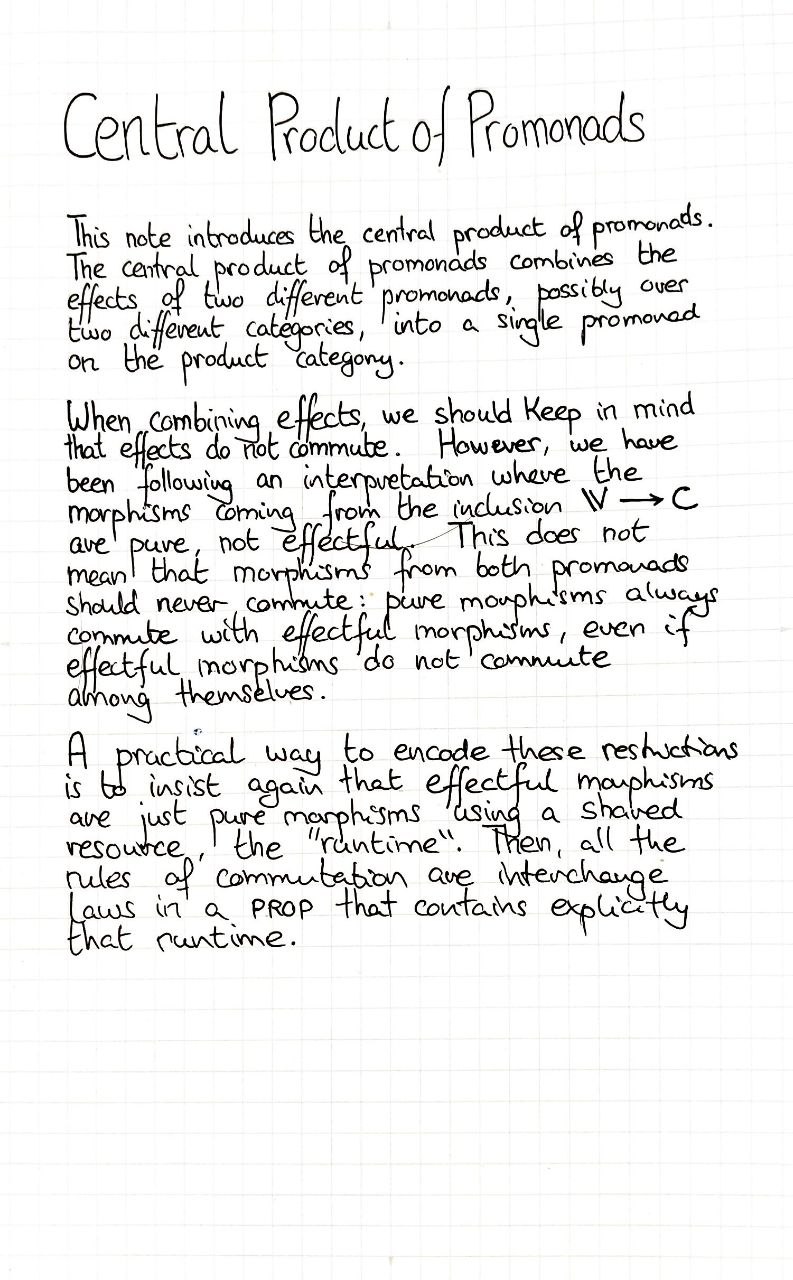 central-product-of-promonads