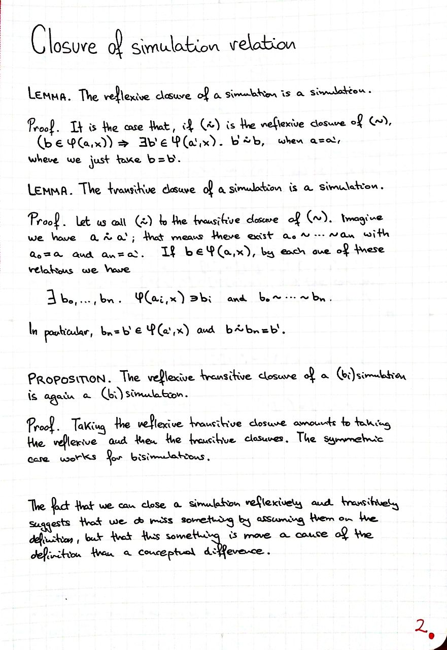 closure-of-simulation-relation