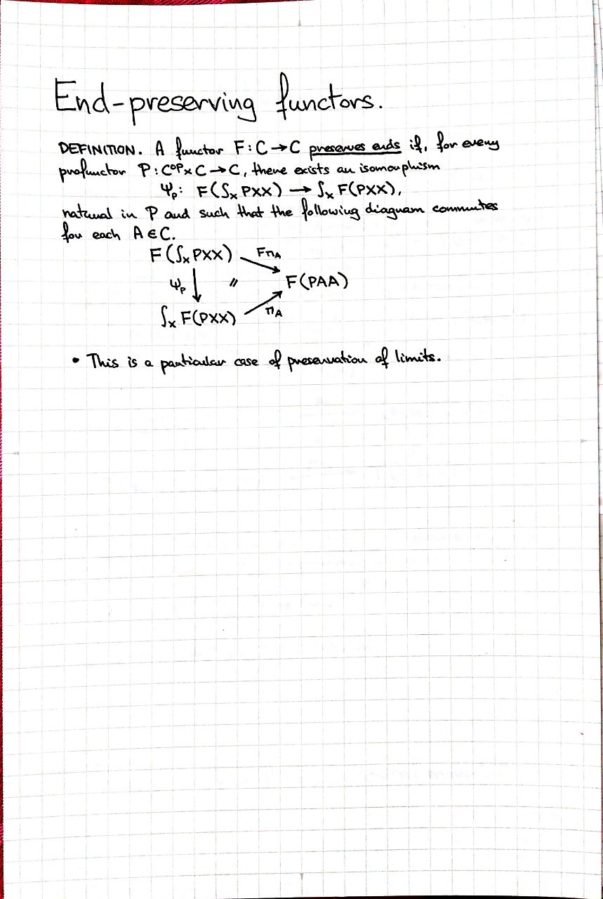 end-preserving-functors