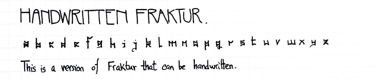 handwritten-fraktur
