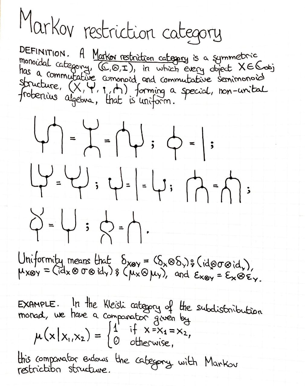 markov-restriction-category