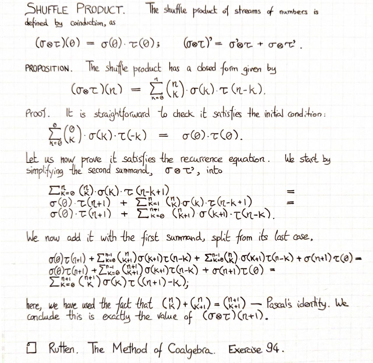 shuffle-product-of-streams