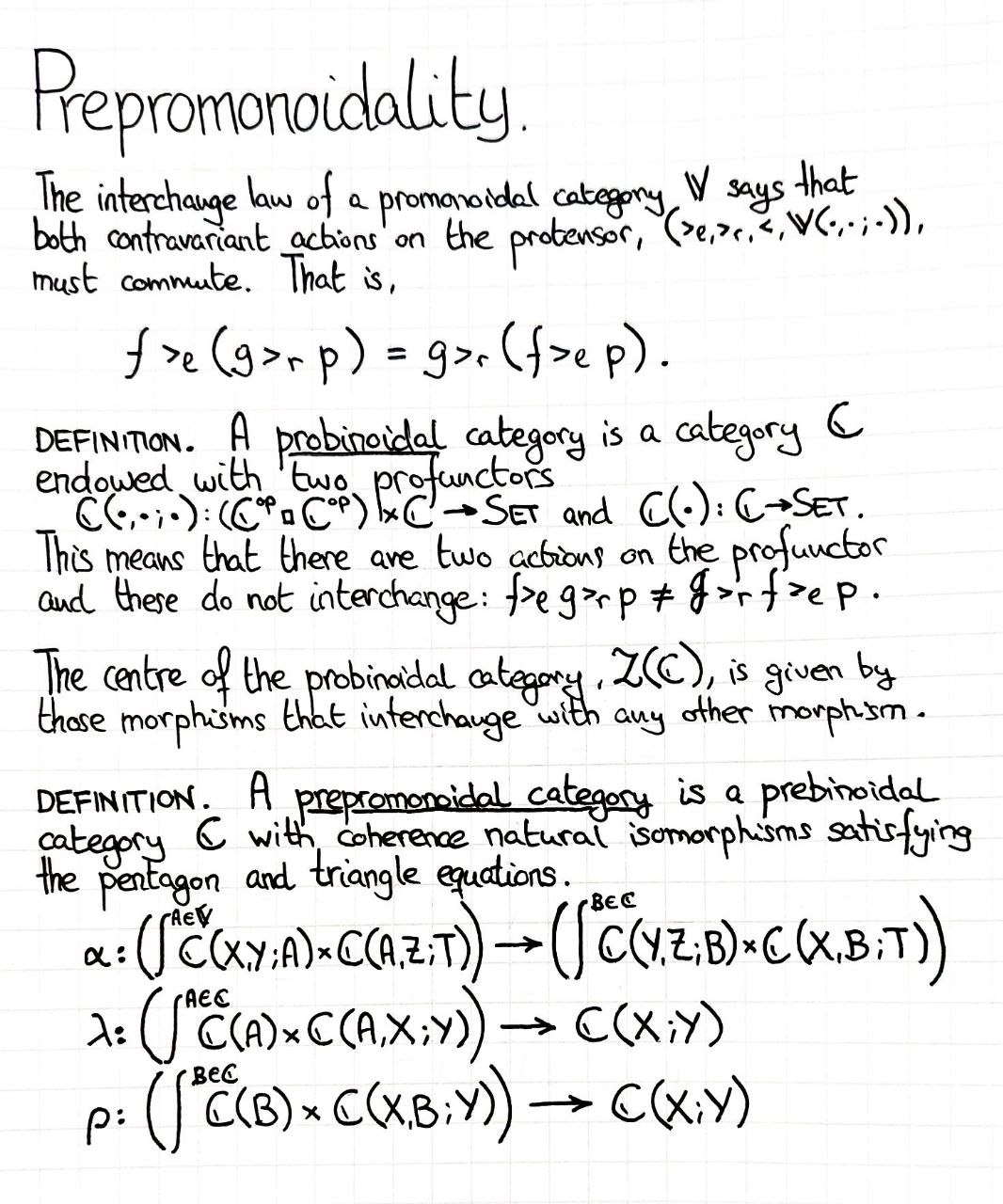 prepromonoidality