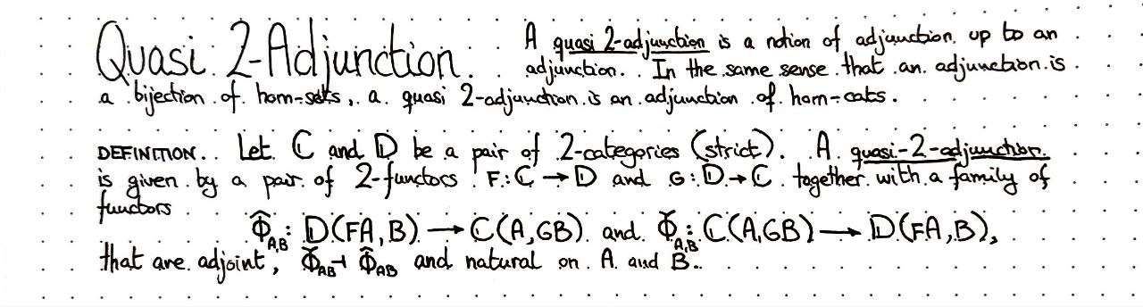 quasi-2-adjunction